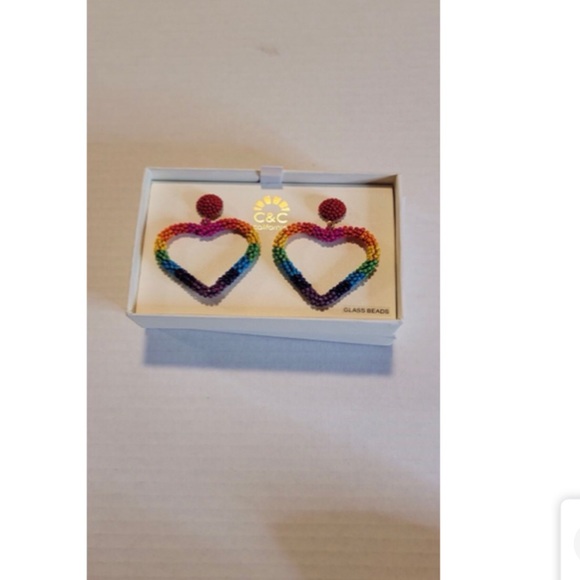 NWT C&C CALIFORNIA HEART HANDBEADED … - Picture 4 of 12